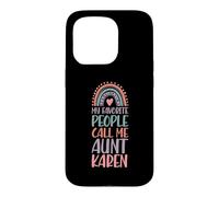 My Favorite People Call Me Aunt Karen First Name Auntie Case for iPhone 15 Pro