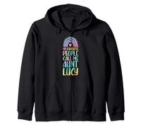My Favorite People Call Me Aunt Lucy First Name Auntie Zip Hoodie
