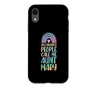 My Favorite People Call Me Aunt Mary First Name Auntie Case for iPhone XR