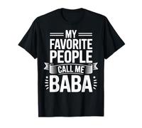 My Favorite People Call Me Baba Grandpa Grandchildren Love T-Shirt
