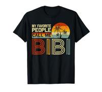 My Favorite People Call Me Bibi Vintage Retro Funny Bibi T-Shirt