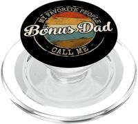 My Favorite People Call Me Bonus Dad Stamp Fathers Day PopSockets PopGrip for MagSafe