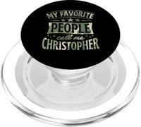 My Favorite People Call Me Christopher Personalized Name PopSockets PopGrip for MagSafe