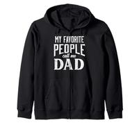 My Favorite People Call Me Dad Fathers Day Daddy Papa Dada Zip Hoodie