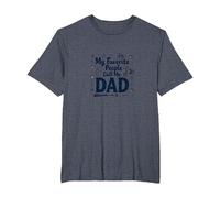 My Favorite People Call Me Dad - Sports Loving Father T-Shirt, Men's Big and Tall, Heather Blue, 4X Tall
