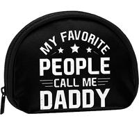 My Favorite People Call Me Dad Women and Girls Cute Fashion Coin Purse Wallet Bag Change Pouch Key Holder