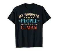 My Favorite People Call Me G-MAN Retro Style Funny Grandpa T-Shirt