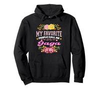 My Favorite People Call Me Gaga Funny Floral Mother's day Pullover Hoodie