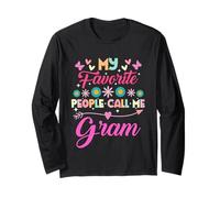 My Favorite People Call Me Gram Funny Mother's day Long Sleeve T-Shirt
