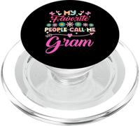 My Favorite People Call Me Gram Funny Mother's day PopSockets PopGrip for MagSafe