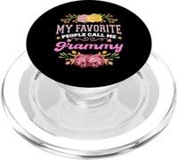 My Favorite People Call Me Grammy Funny Floral Mother's day PopSockets PopGrip for MagSafe