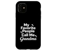 My Favorite People Call Me Grandma Heart Lettered Design Case for iPhone 11