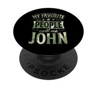 My Favorite People Call Me John Personalized Name PopSockets Adhesive PopGrip