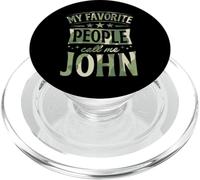 My Favorite People Call Me John Personalized Name PopSockets PopGrip for MagSafe