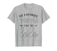 My Favorite People Call Me Lolo Funny Present for Lolo T-Shirt, Men, Heather Grey, Large