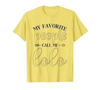 My Favorite People Call Me Lolo Funny Present for Lolo T-Shirt, Men, Lemon Yellow, Large