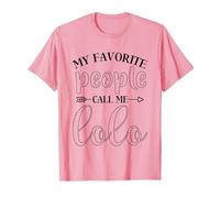 My Favorite People Call Me Lolo Funny Present for Lolo T-Shirt, Men, Pink, Small