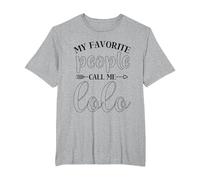 My Favorite People Call Me Lolo Funny Present for Lolo T-Shirt, Men's Big and Tall, Heather Grey, 5X Tall