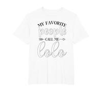 My Favorite People Call Me Lolo Funny Present for Lolo T-Shirt, Men's Big and Tall, White, 3X Tall