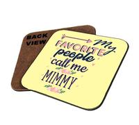 My Favorite People Call Me Mimmy Themed Coasters. - Gift for Christmas, Fathers/Mothers Day. (Square Coaster MDF - 9.2 cm X 9.2 cm X 0.3 cm)