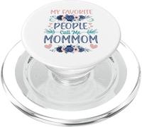 My Favorite People Call Me Mommom Cute Floral Mother's day PopSockets PopGrip for MagSafe