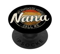 My Favorite People Call Me Nana Vintage Stamp Mothers Day PopSockets Adhesive PopGrip