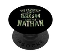My Favorite People Call Me Nathan Personalized Name PopSockets Adhesive PopGrip