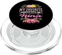 My Favorite People Call Me Nina Funny Floral Mother's day PopSockets PopGrip for MagSafe
