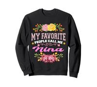 My Favorite People Call Me Nina Funny Floral Mother's day Sweatshirt