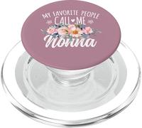 My Favorite People Call Me Nonna Floral Birthday Nonna PopSockets PopGrip for MagSafe