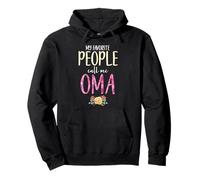 My Favorite People Call Me Oma Floral Flowers Pullover Hoodie