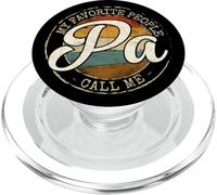 My Favorite People Call Me Pa Vintage Stamp Fathers Day PopSockets PopGrip for MagSafe