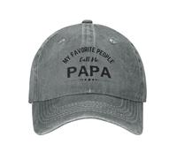 My Favorite People Call Me Papa Best Grandpa Ever Summer Caps Washed Peak Cap Trendy Hats for Fitness Men Outdoor