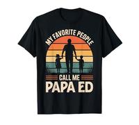 My Favorite People Call Me PAPA ED Retro Sunset T-Shirt