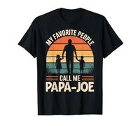 My Favorite People Call Me PAPA-Joe Retro Sunset T-Shirt