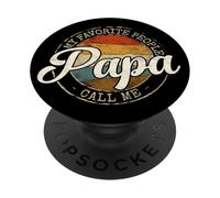 My Favorite People Call Me Papa Vintage Stamp Fathers Day PopSockets Adhesive PopGrip