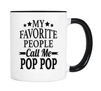 My Favorite People Call Me Pop Pop Mug Cute Coffee Mug Durable Tea Cup for Office Cappuccino Everyday Use 330Ml