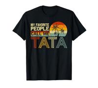 My Favorite People Call Me Tata Vintage Retro Funny Tata T-Shirt