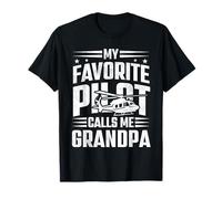 My Favorite Pilot Calls me Grandpa Helicopter Aviation T-Shirt
