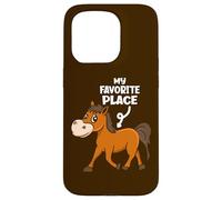 My Favorite Place Funny Horse Lover Case for iPhone 15 Pro