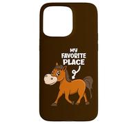 My Favorite Place Funny Horse Lover Case for iPhone 15 Pro Max