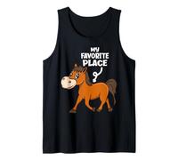 My Favorite Place Funny Horse Lover Tank Top