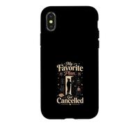 My Favorite Plan Got Cancelled Introvert Humor Case for iPhone X/XS