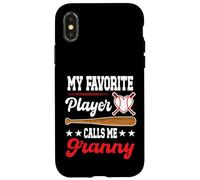 My Favorite Player Calls Me Granny Baseball Mother's Day Case for iPhone X/XS