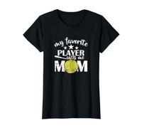 My Favorite Player Calls Me Mom Value Graphic T-Shirt, Women, Black, S