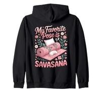 My Favorite Pose Is Savasana Zip Hoodie