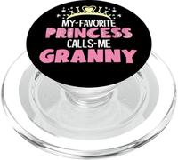 My Favorite Princess Calls Me Granny Funny Cute Grandma PopSockets PopGrip for MagSafe