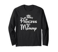 My Favorite Princess Calls Me Mommy White Print Long Sleeve T-Shirt