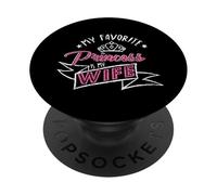 My Favorite Princess Is My Wife Vintage Spouse Husband PopSockets Adhesive PopGrip