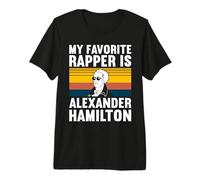 My Favorite Rapper is Alexander Hamilton | Retro Vintage Premium T-Shirt